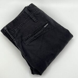 Volcom Chino Pants Kids Size 27/14Y Black Excellent Cotton Stretch School Casual